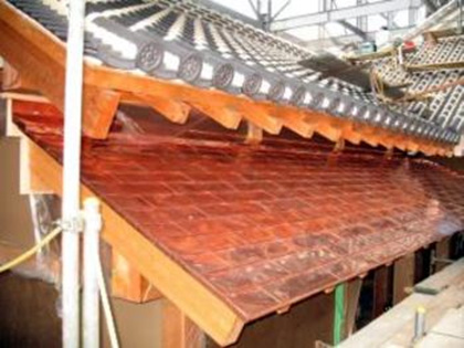 熊本市銅板工事銅板葺き竣工例
